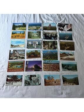 Vintage Postcard Collection - US Travel Scenes, Ghost Towns & Nature